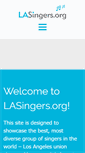 Mobile Screenshot of lasingers.org